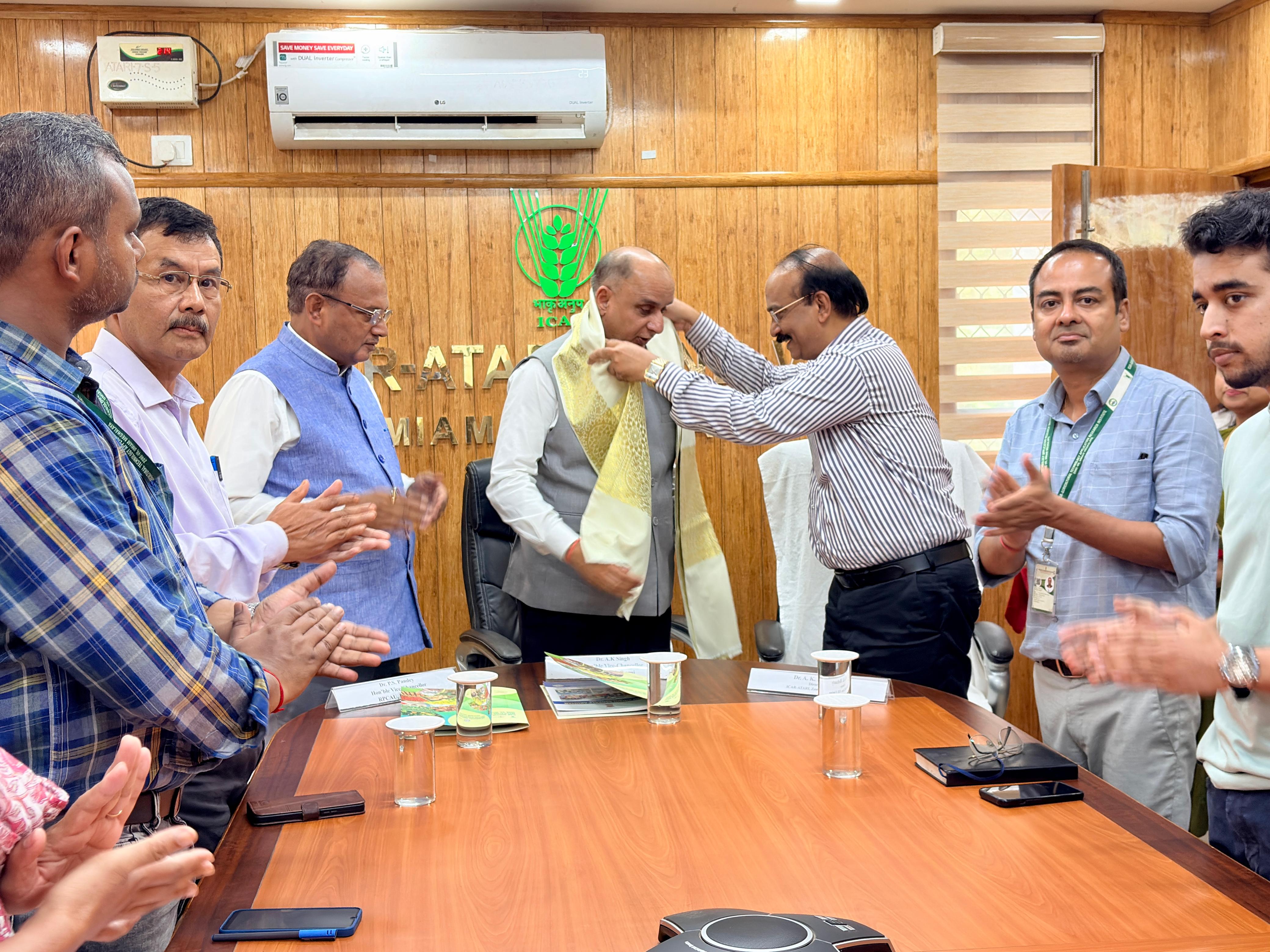 Visit of Dr. A.K. Singh, Hon'ble Vice-Chancellor, RLBCAU, Jhansi and Dr. P.S. Pandey, Hon'ble Vice-Chancellor, RPCAU, Pusa, Bihar at ICAR-ATARI, Zone-VII, Umiam on 09th September 2026